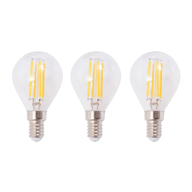 Plafonnier avec 3 ampoules LED à filament 12 W
