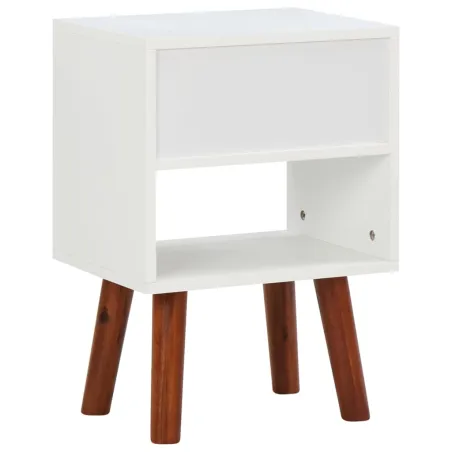 Tables de chevet 2 pcs Bois d'acacia massif 40x30x57 cm