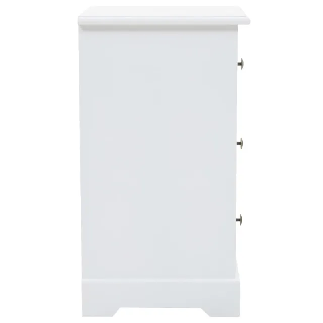 Table de chevet MDF et bois de pin 35x32x59 cm