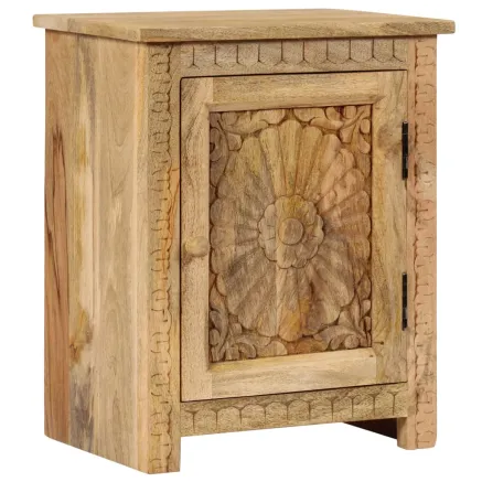 Table de chevet Bois de manguier massif 40x30x50 cm