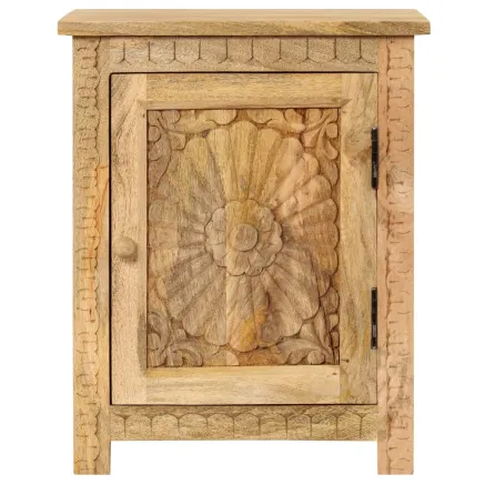 Table de chevet Bois de manguier massif 40x30x50 cm 2