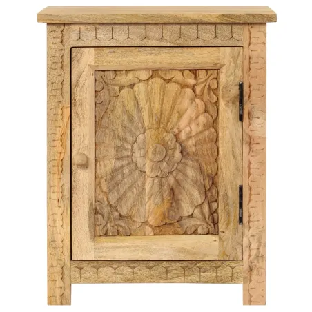 Table de chevet Bois de manguier massif 40x30x50 cm