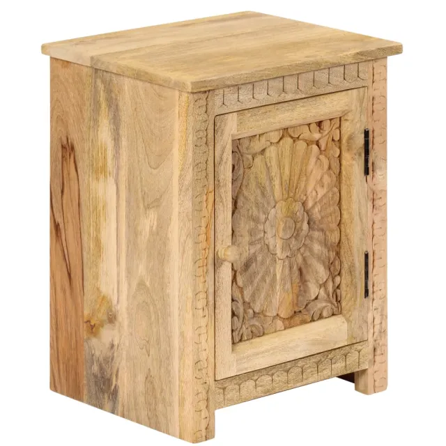 Table de chevet Bois de manguier massif 40x30x50 cm