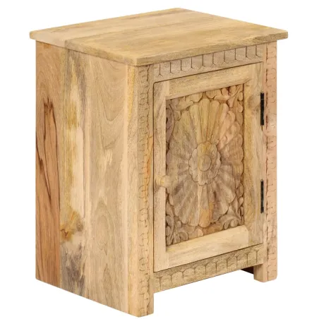 Table de chevet Bois de manguier massif 40x30x50 cm
