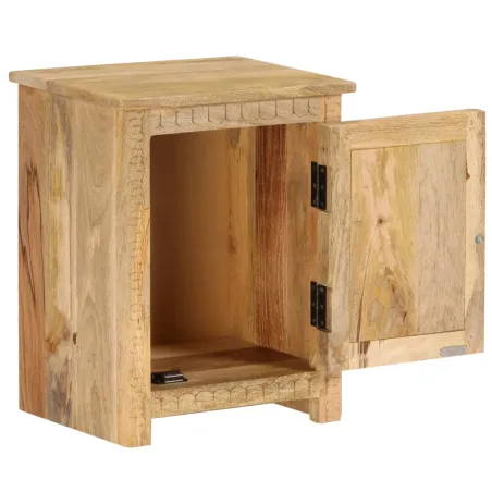 Table de chevet Bois de manguier massif 40x30x50 cm