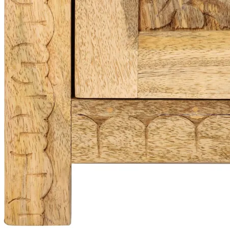 Table de chevet Bois de manguier massif 40x30x50 cm