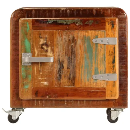 Table de chevet 50 x 30 x 50 cm Bois de récupération massif 2