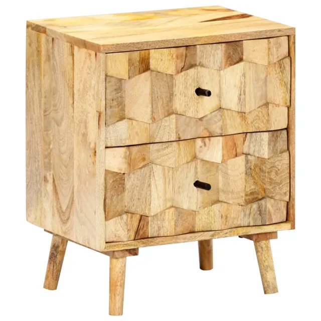 Table de chevet 40x30x50 cm Bois de manguier massif