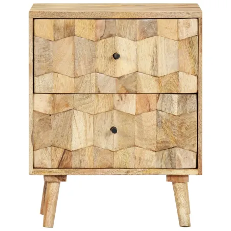 Table de chevet 40x30x50 cm Bois de manguier massif
