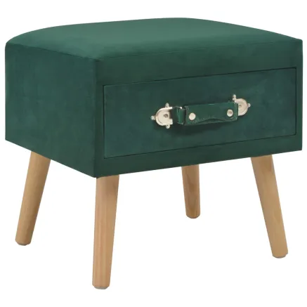 Tables de chevet 2 pcs Vert 40x35x40 cm Velours 2