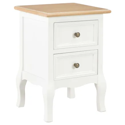 Tables de chevet 2 pcs blanc 35x30x49 cm MDF 2