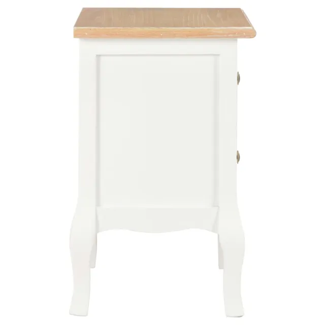 Tables de chevet 2 pcs blanc 35x30x49 cm MDF