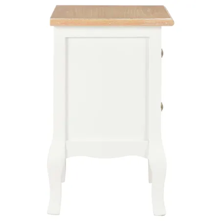 Tables de chevet 2 pcs blanc 35x30x49 cm MDF