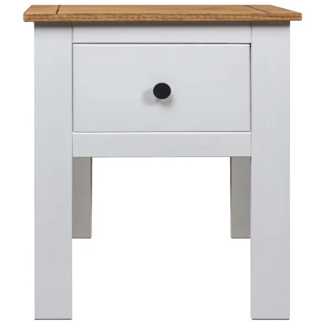 Table de chevet Blanc 46x40x57 cm Pin Gamme Panama