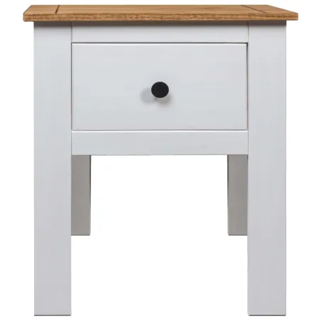 Table de chevet Blanc 46x40x57 cm Pin Gamme Panama