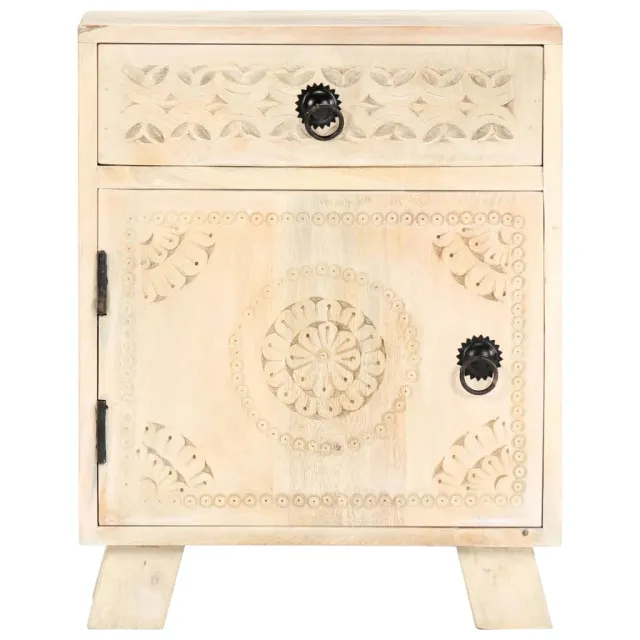 Table de chevet 40x30x50 cm Bois de manguier massif