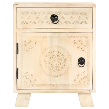 Table de chevet 40x30x50 cm Bois de manguier massif