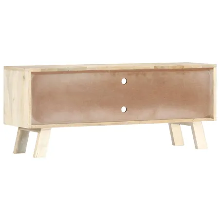 Meuble TV 110x30x44 cm Bois massif de manguier