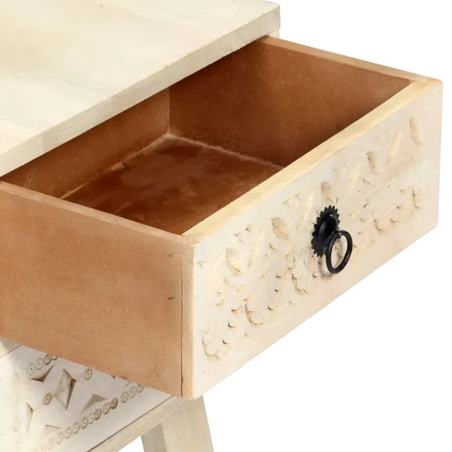 Meuble TV 110x30x44 cm Bois massif de manguier