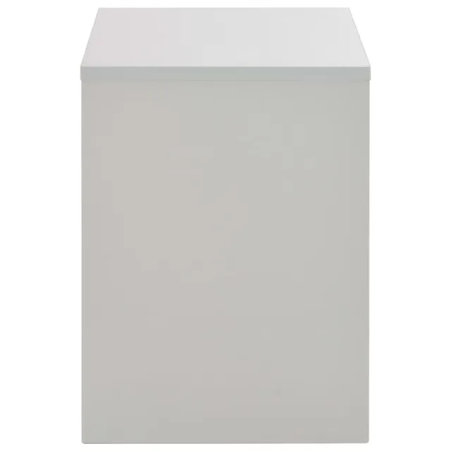 Coiffeuse avec miroir et tabouret Gris 104x45x131 cm