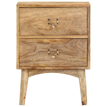 Table de chevet 40x35x55 cm Bois de manguier solide 2