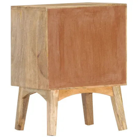 Table de chevet 40x35x55 cm Bois de manguier solide