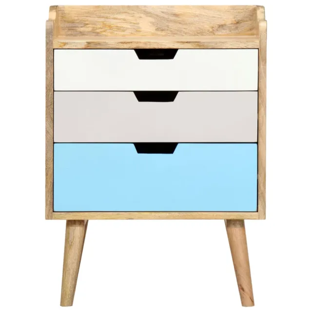 Table de chevet 47x35x63 cm Bois de manguier solide