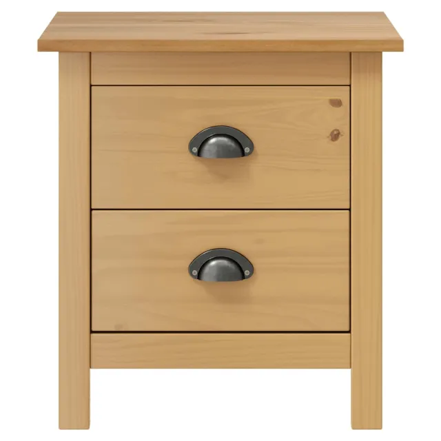 Table de chevet Hill 46x35x49,5 cm Bois de pin solide