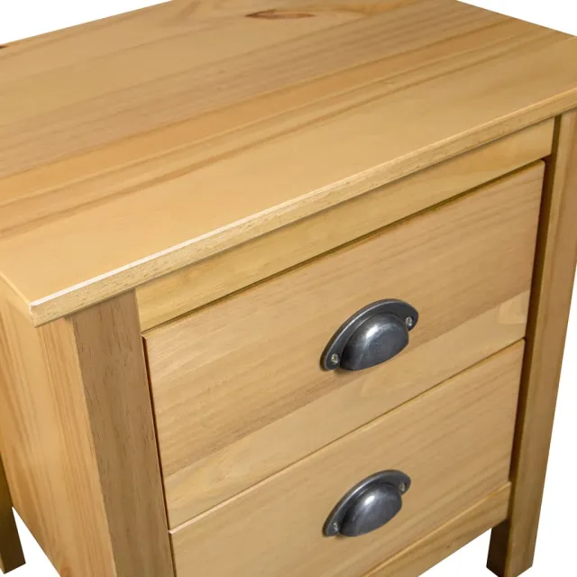 Table de chevet Hill 46x35x49,5 cm Bois de pin solide