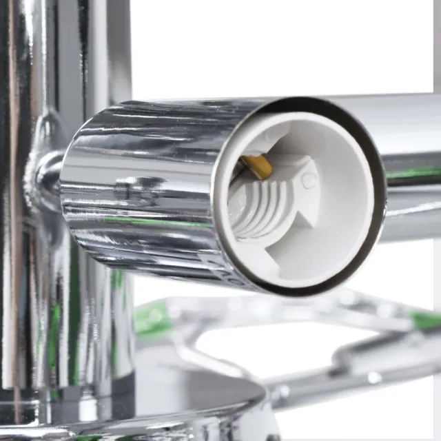 Plafonnier à bras en cristal acrylique 5 ampoules E14 Vert