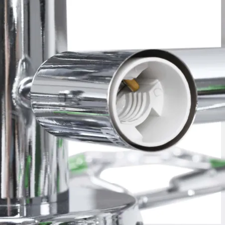 Plafonnier à bras en cristal acrylique 5 ampoules E14 Vert