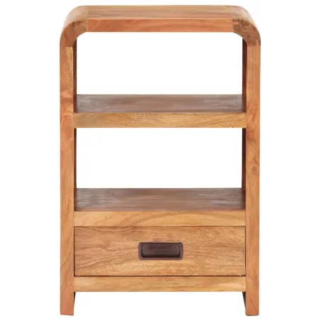 Table de chevet 40x30x60 cm Bois acacia massif et finition miel