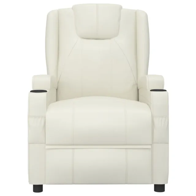 Fauteuil Blanc crème Similicuir