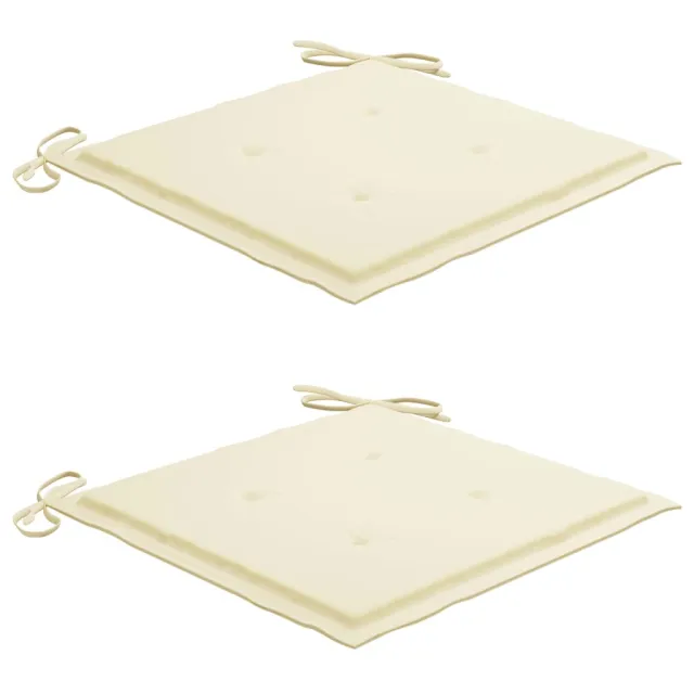 Chaises de jardin avec coussins lot de 2 Bois d'acacia massif