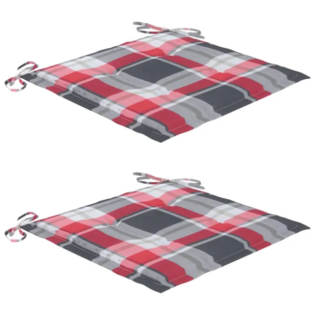 Chaises de jardin avec coussins lot de 2 Bois d'acacia massif