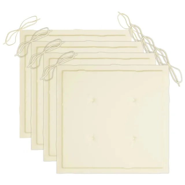 Chaises de jardin et coussins lot de 4 Gris Bois acacia massif