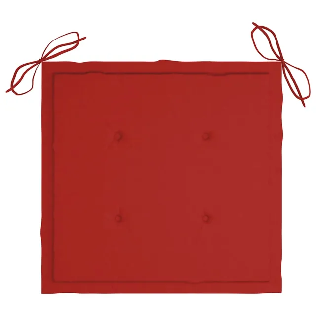 Chaises de jardin et coussins lot de 4 Gris Bois acacia massif