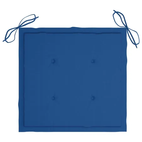 Chaises de jardin et coussins lot de 4 Gris Bois acacia massif