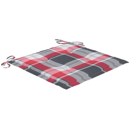 Chaises de jardin avec coussins lot de 2 Acacia solide et acier