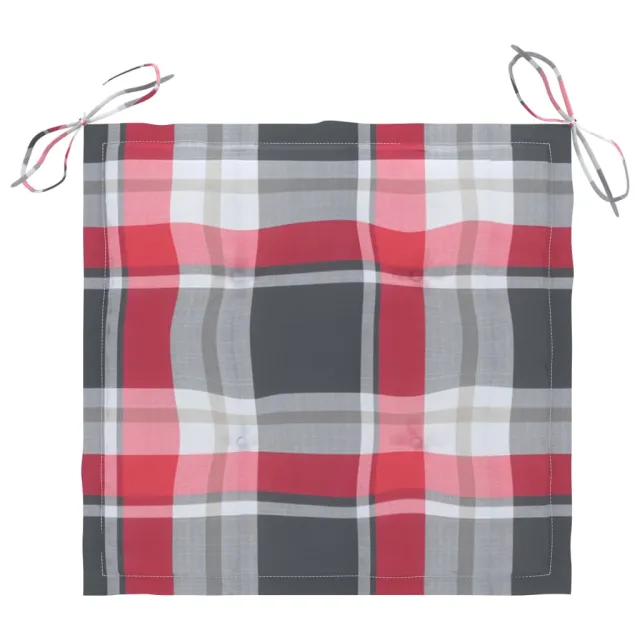 Chaises de jardin avec coussins lot de 2 Acacia solide et acier