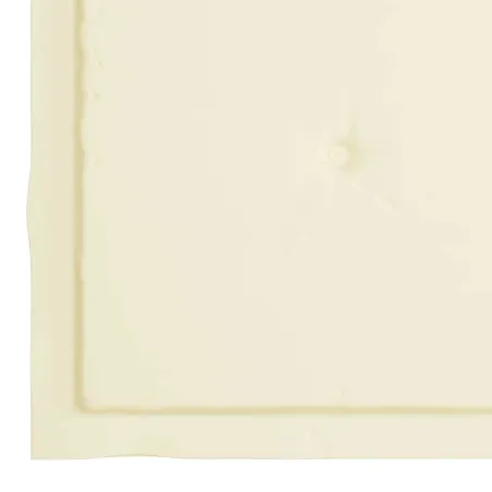 Chaises de jardin avec coussins crème lot de 6 Bois teck massif