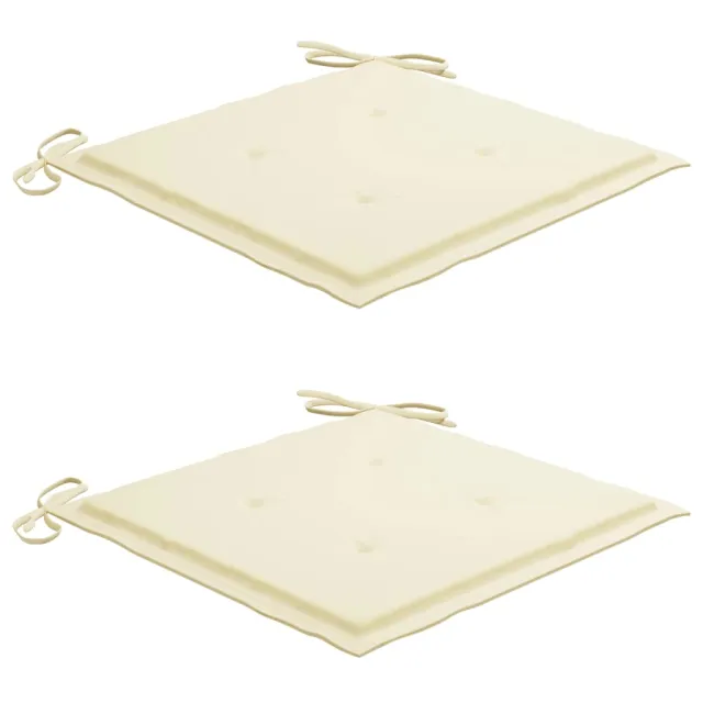 Chaise à bascule avec coussin crème Bois de teck solide