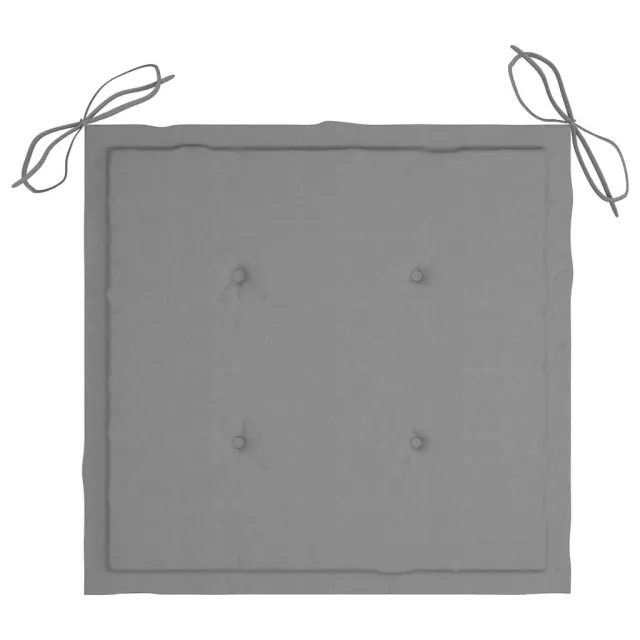 Chaises pliables de jardin lot de 2 avec coussins Bambou