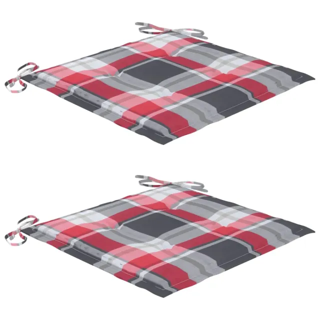 Chaises pliables de jardin lot de 2 avec coussins Bambou