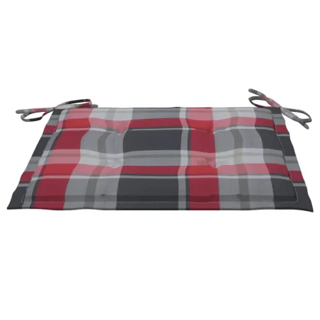 Chaises pliables de jardin lot de 2 avec coussins Bambou