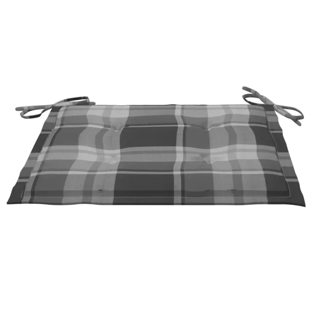 Chaises pliables de jardin lot de 2 avec coussins Bambou