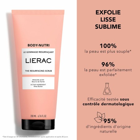 Lichaam Exfoliator Lierac BODY-NUTRI Regenererend