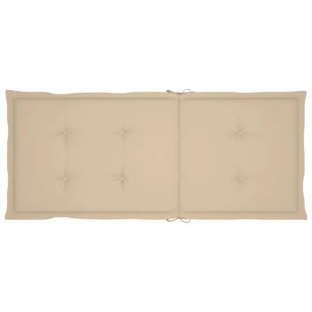 Chaises pliables de jardin lot de 3 avec coussins Bois d'acacia