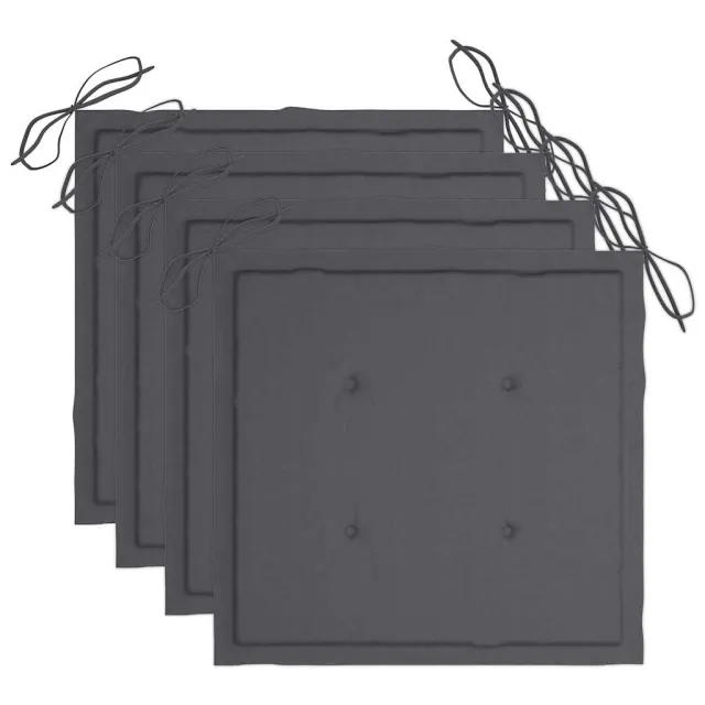 Chaises à manger d'extérieur lot de 3 et coussins Acacia massif