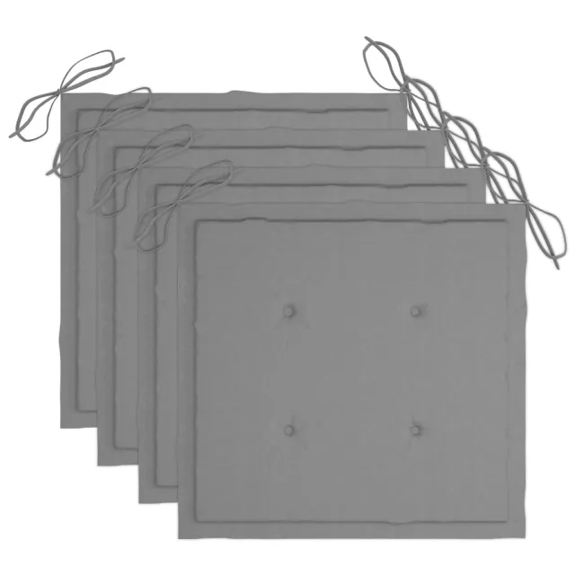 Chaises à manger d'extérieur lot de 3 et coussins Acacia massif